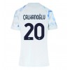 Inter Milan Hakan Calhanoglu #20 Bortatröja Kvinnor 2025-26 Korta ärmar Inter Milan Hakan Calhanoglu #20 Bortatröja Kvinnor 2025-26 Korta ärmar